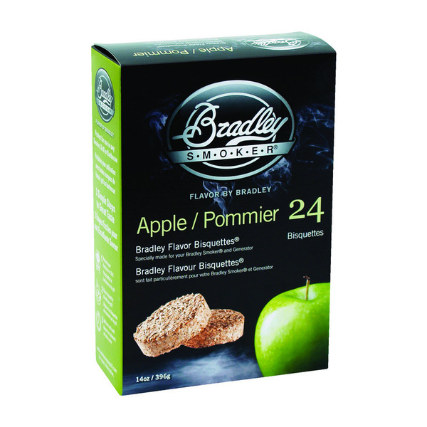 Bradley Smoker APPLE BISQUETTES 24PK BTAP24